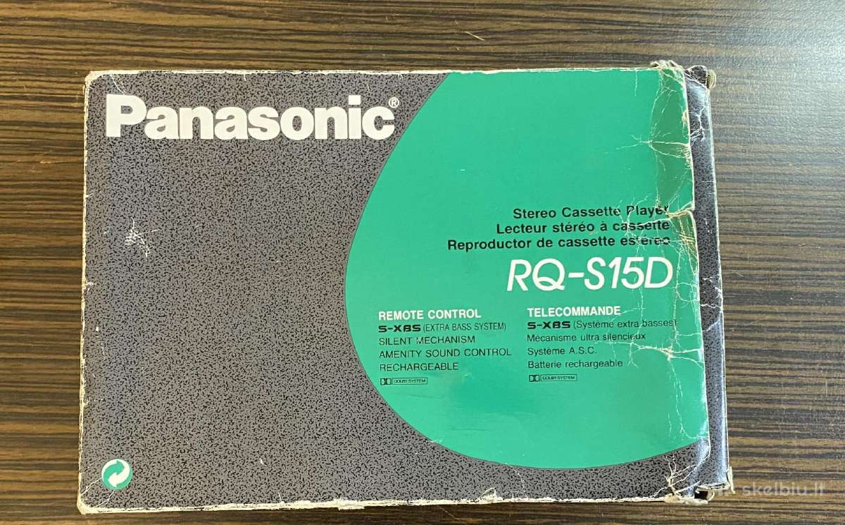 Panasonic qr-s15d kasetinis grotuvas ausinukas