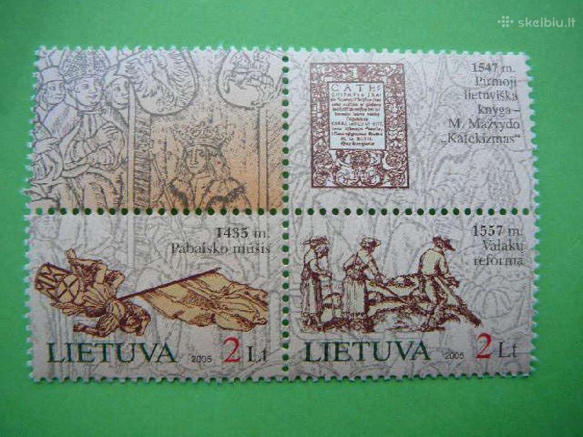 Lietuva 2005 Tukstantmetis svarus lit876/7s