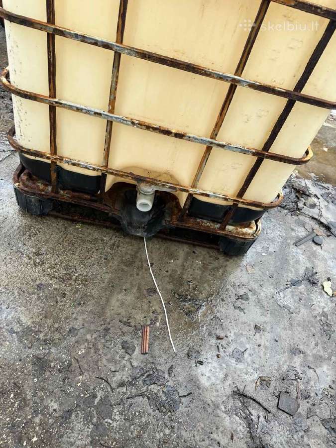 1000 litru plastikine kubine ibc talpa - nuotraukos Nr. 2
