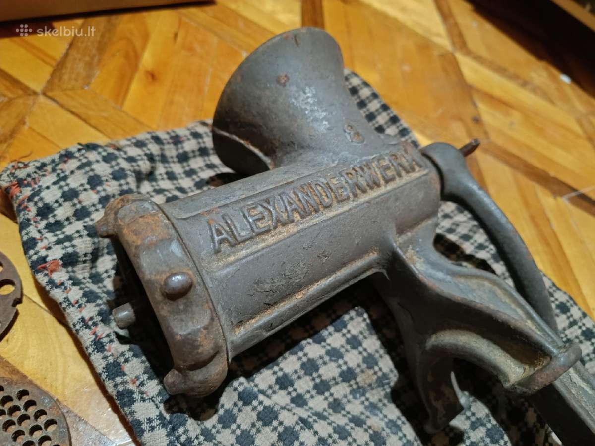 Senovinė vokiška mėsmalė Alexanderwerk No.8 - nuotraukos Nr. 2