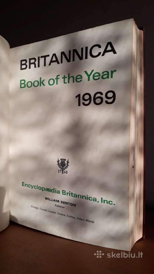 Enciklopedija Britannica. Book of the year 1969. - nuotraukos Nr. 2