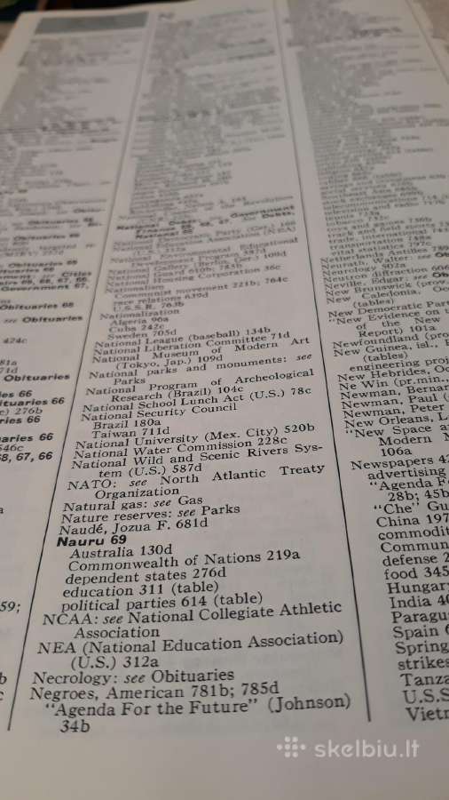 Enciklopedija Britannica. Book of the year 1969. - nuotraukos Nr. 8
