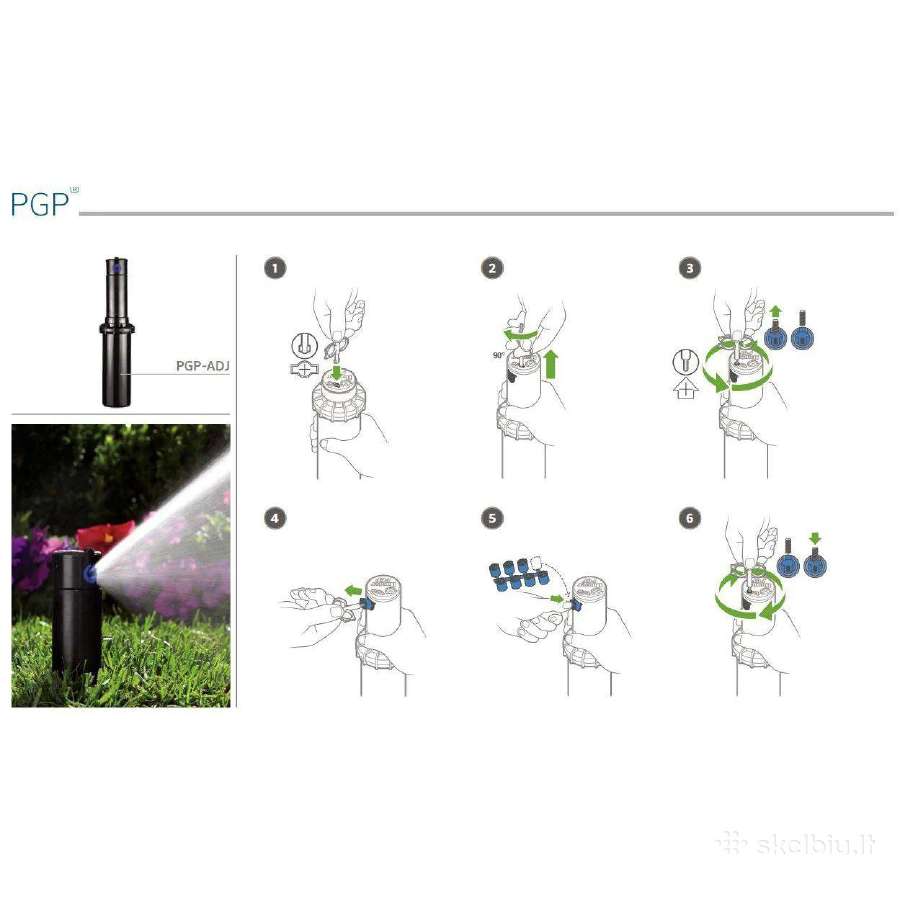 Hunter Pgp Ultra Laistymo Purkštuvas 4 Usa - nuotraukos Nr. 4