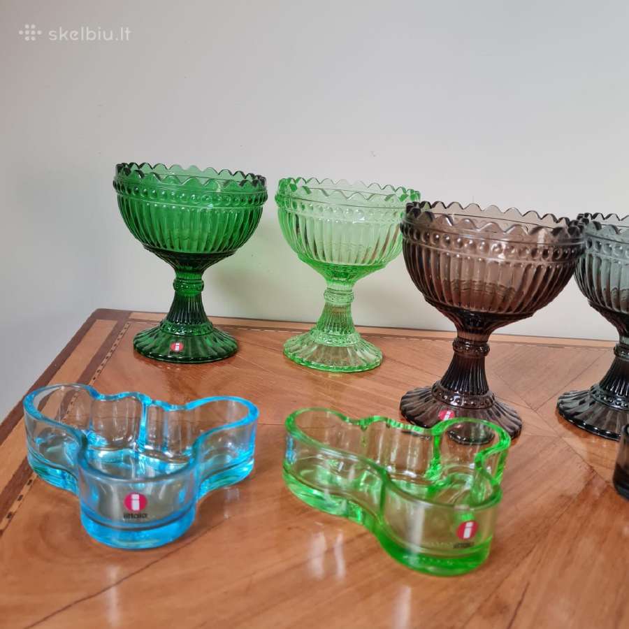 Suomiškas stiklas Iittala, Riihimaen lasi - nuotraukos Nr. 4