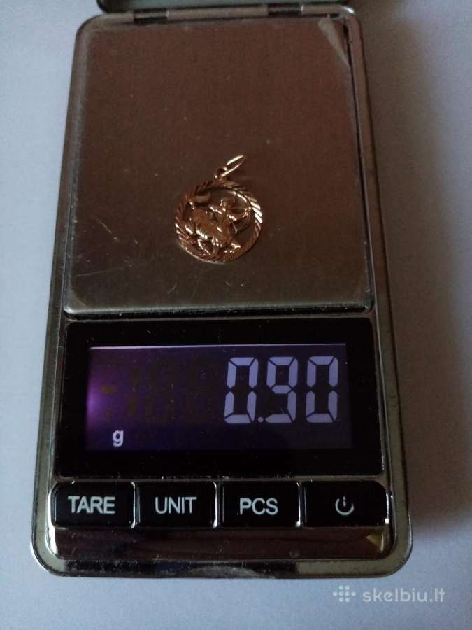 Zodiako Auksinis Pakabukas Lietuvos Praba 585 - nuotraukos Nr. 3