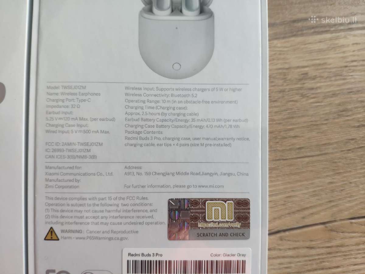 Redmi buds 3 Pro - nuotraukos Nr. 2