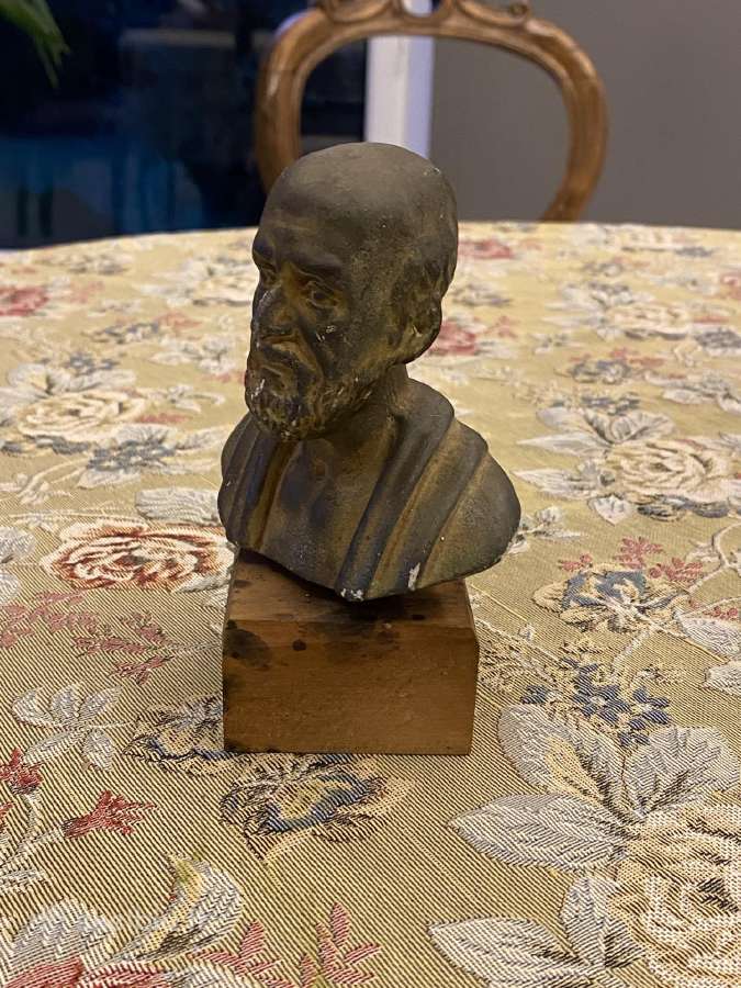 Senas Hipokrato biustas kolekcijaiaukštis 14 cm - nuotraukos Nr. 2