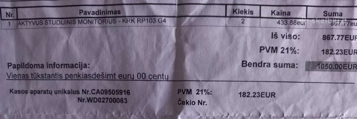 Krk komplektas ir daug midi instrumentu - nuotraukos Nr. 10