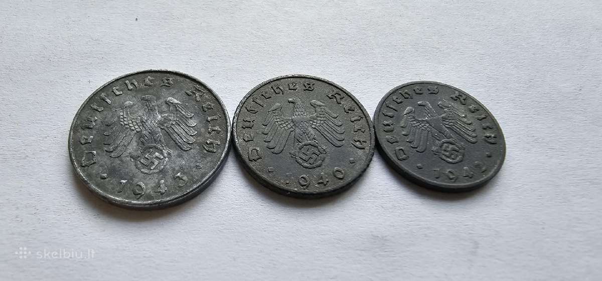 1940-1943 Pfeningai, kolekcine bukle - nuotraukos Nr. 2