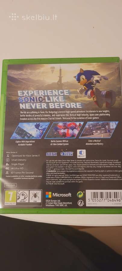 Xbox žaidimas Sonic - nuotraukos Nr. 2