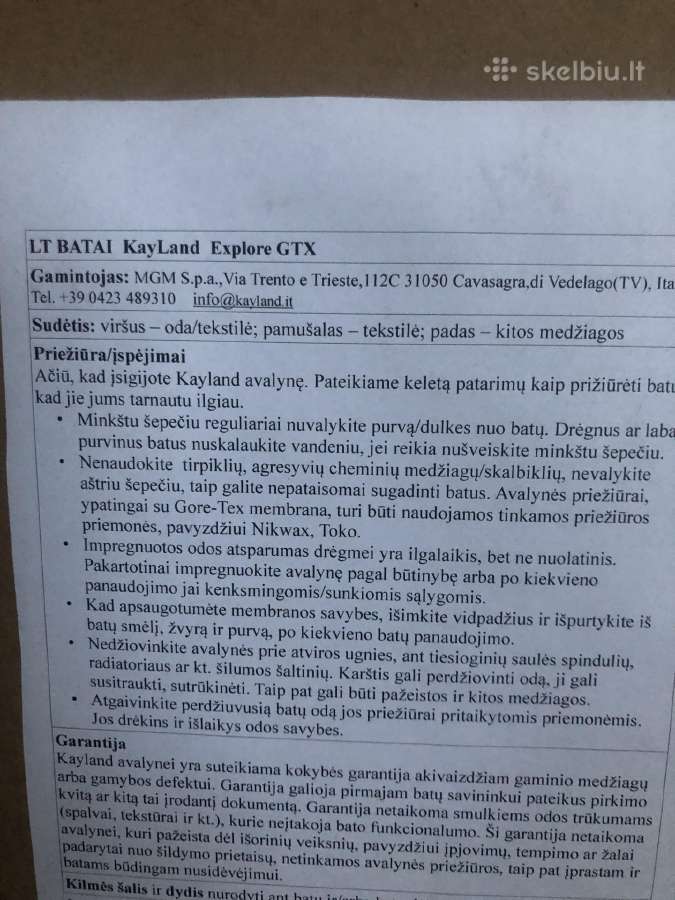 Turistiniai batai Kayland - nuotraukos Nr. 6