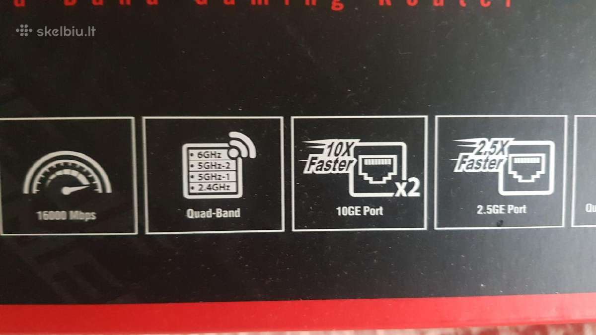 Maršrutizatorius Asus rog gt-axe16000 - nuotraukos Nr. 2