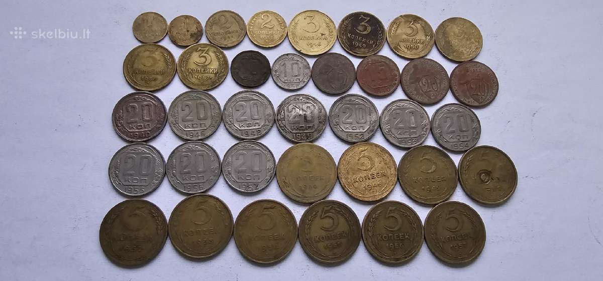 1928-1957 Tarybiniu kapeiku kolekcija 36vnt