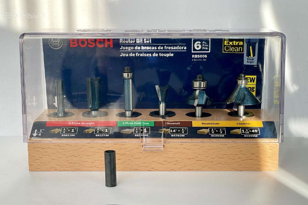 6 frezų rinkinys Bosch Rbs006 - nuotraukos Nr. 3