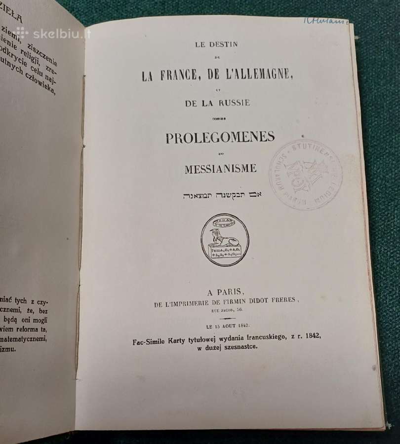 Mesianizmo prolegomenos Jozefas Jankovskis 1 tomas - nuotraukos Nr. 5