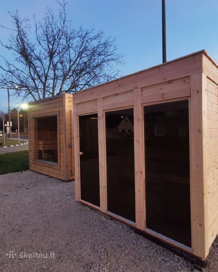 Eco modulinė Sauna 2.4x2.4m karkasinė pirtis - nuotraukos Nr. 10