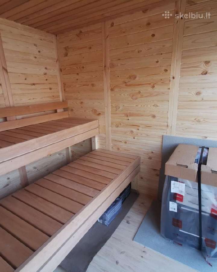 Eco modulinė Sauna 2.4x2.4m karkasinė pirtis - nuotraukos Nr. 12