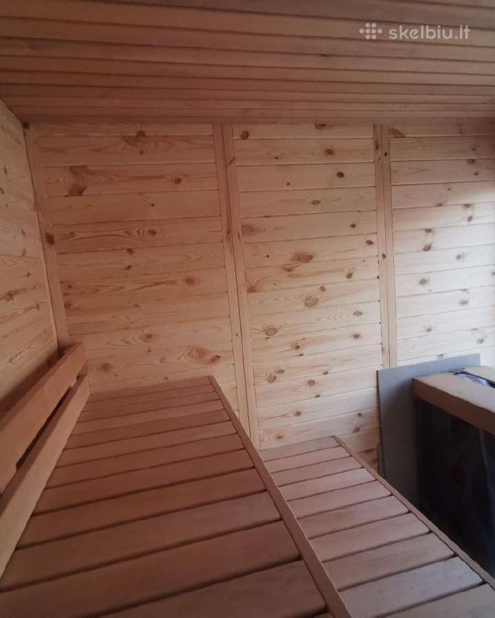 Eco modulinė Sauna 2.4x2.4m karkasinė pirtis - nuotraukos Nr. 13