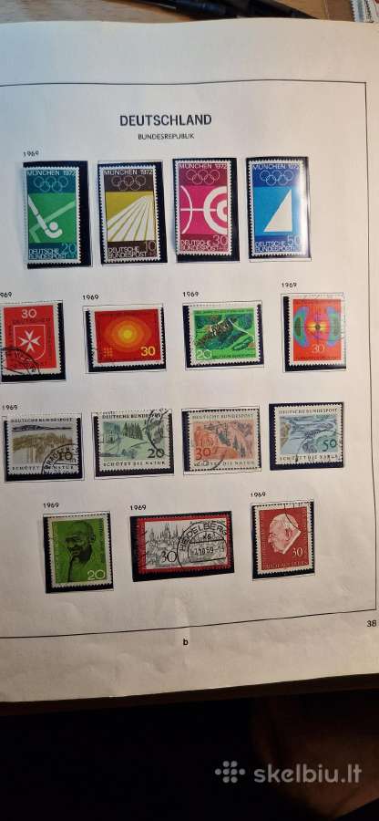 Vakarų Vokietijos pašto ženklų albumas (1949-1990) - nuotraukos Nr. 2
