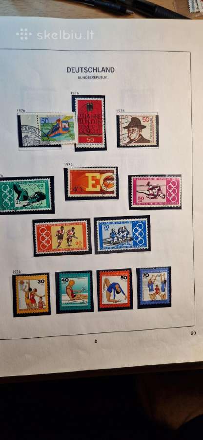 Vakarų Vokietijos pašto ženklų albumas (1949-1990) - nuotraukos Nr. 5