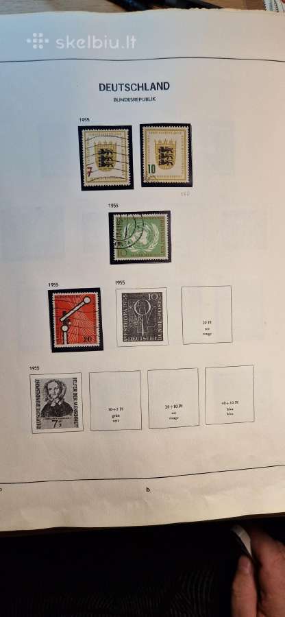 Vakarų Vokietijos pašto ženklų albumas (1949-1990) - nuotraukos Nr. 8