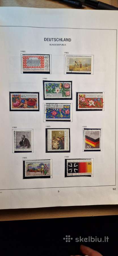 Vakarų Vokietijos pašto ženklų albumas (1949-1990) - nuotraukos Nr. 16