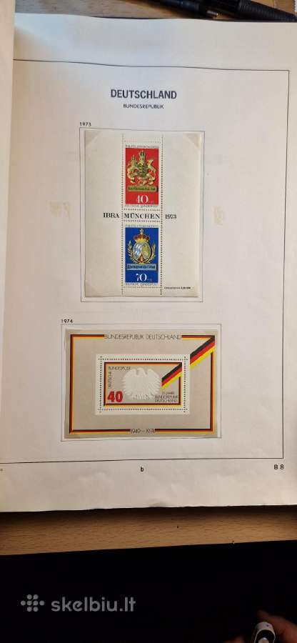 Vakarų Vokietijos pašto ženklų albumas (1949-1990) - nuotraukos Nr. 23