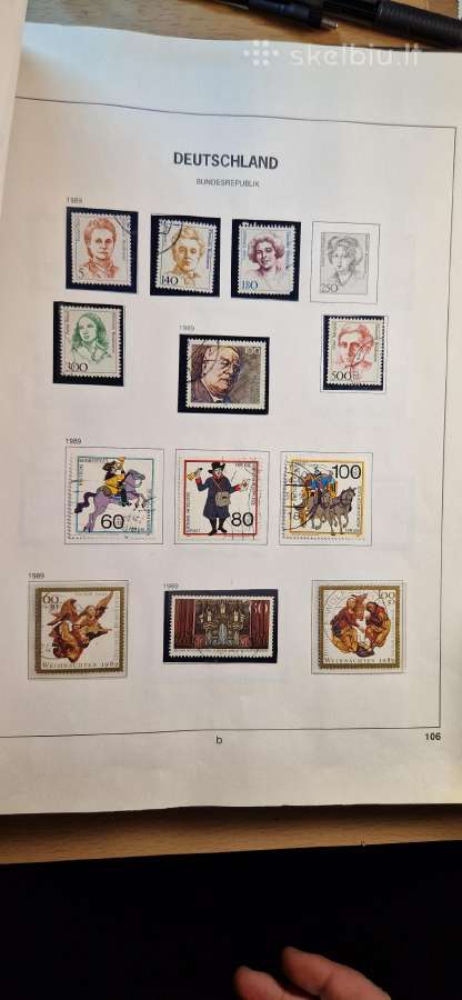 Vakarų Vokietijos pašto ženklų albumas (1949-1990) - nuotraukos Nr. 34