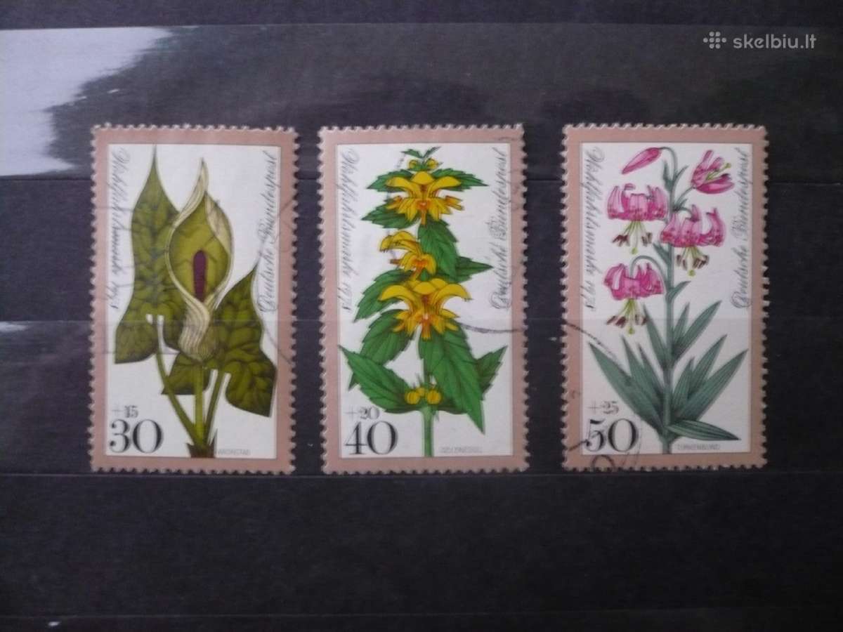 1978 metų labdaros pašto ženklai – gėlės