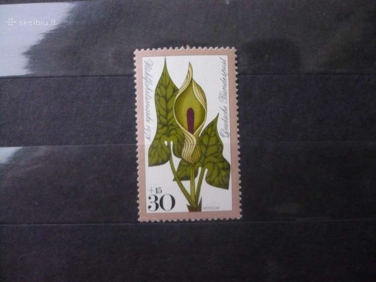 1978 metų labdaros pašto ženklai – gėlės Mhn