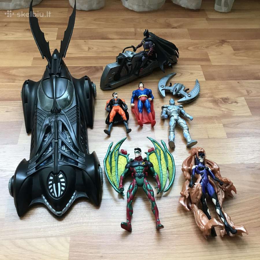 "Batman" figureles. Mašina. Motociklas.