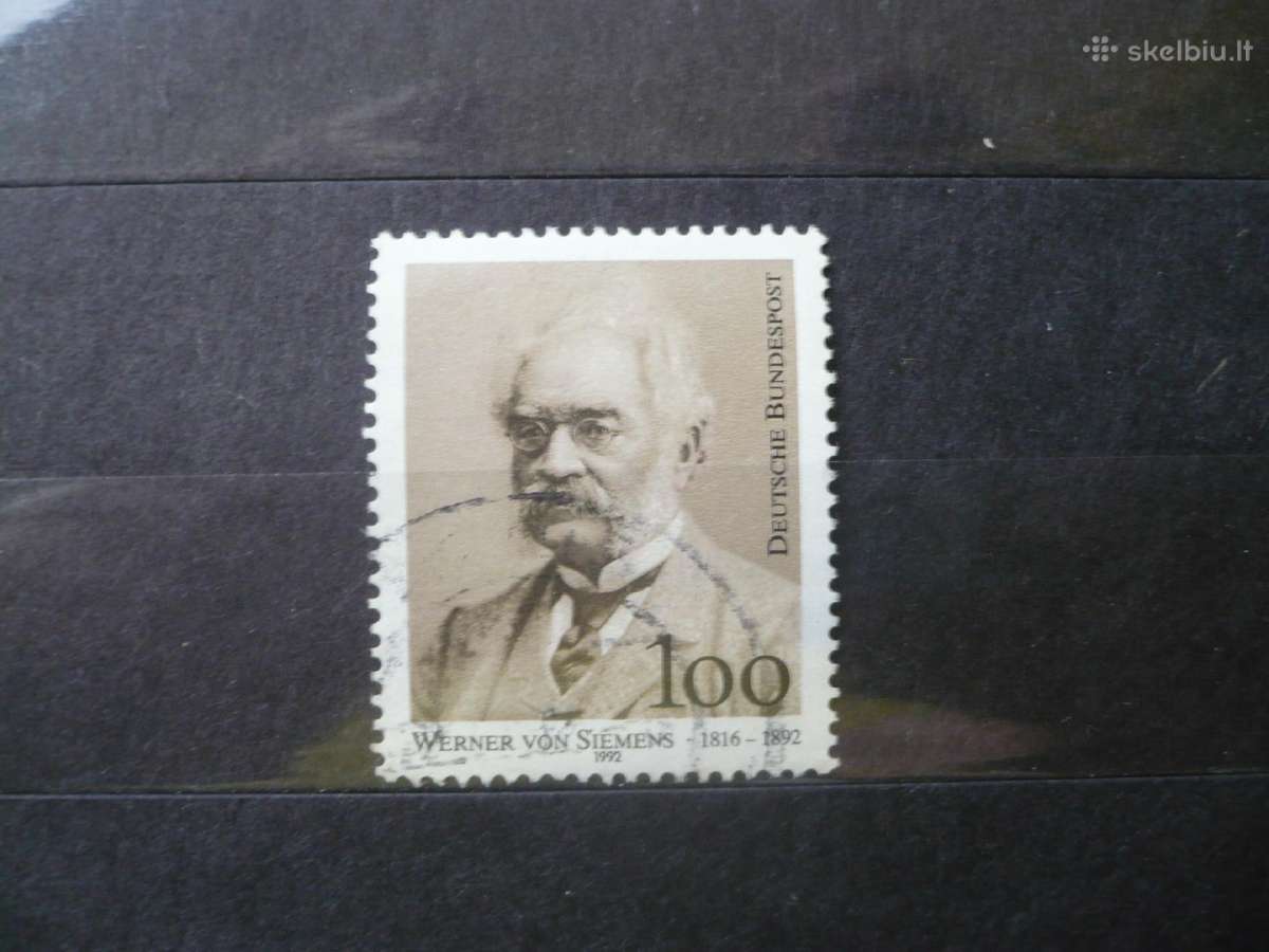 1992 m. 100-osios Vernerio fon Siemenso, išradėjo