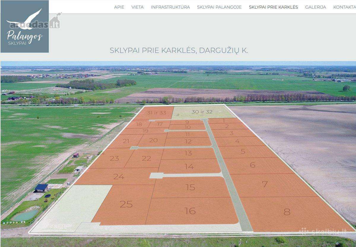 Namų valdos sklypas Klaipėdos r., Dargužių k.,