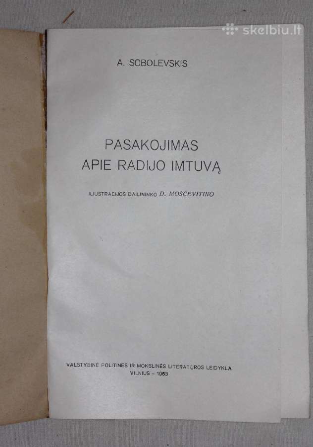 Pasakojimas apie radijo imtuvą knyga 1963m. - nuotraukos Nr. 2