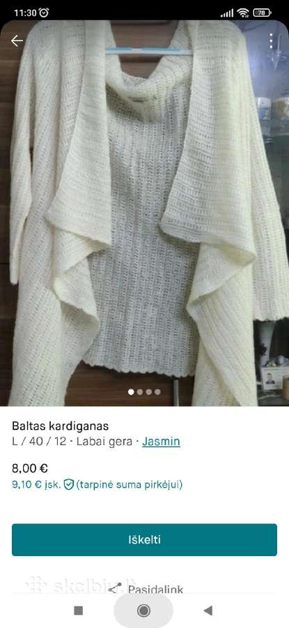 Kardiganai, megztukai, bliuskutės moterims