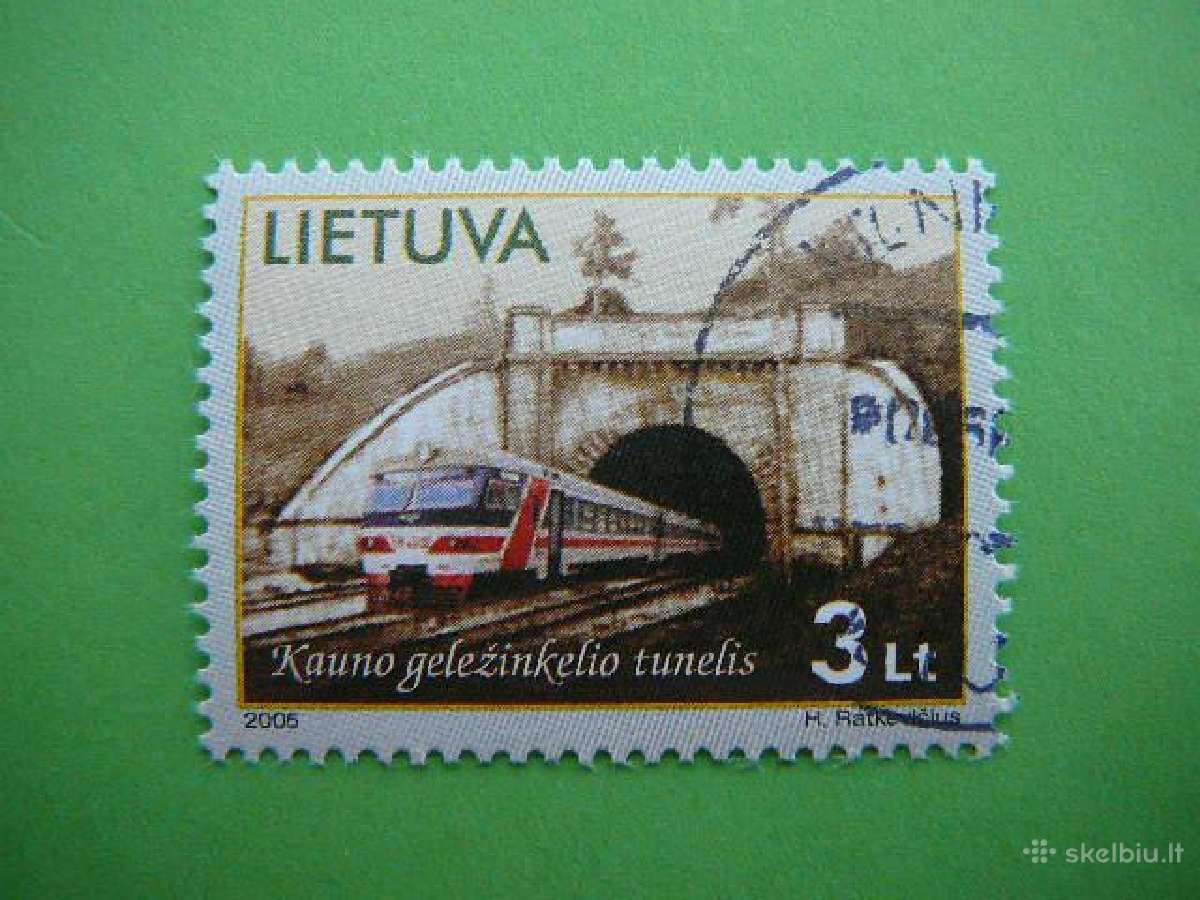Lietuva 2005 Traukiniai Tunelis antsp. lit875a