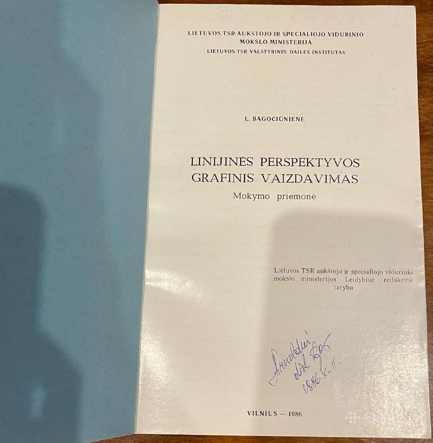 Knyga Linijinės perspektyvos grafinis vaizdavimas - nuotraukos Nr. 2