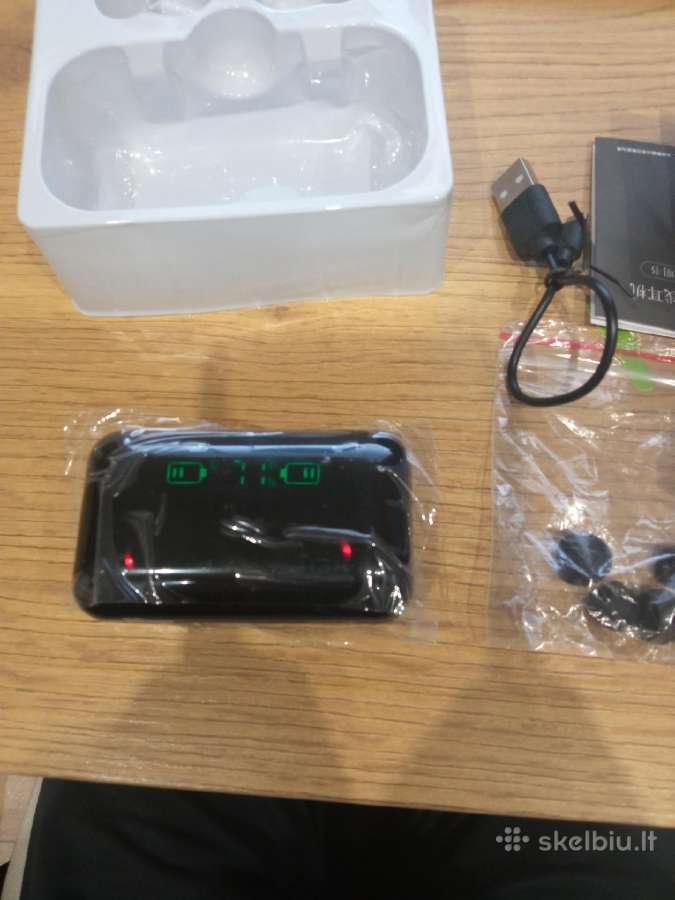 Bluetooth belaidės ausinės su power banku - nuotraukos Nr. 3