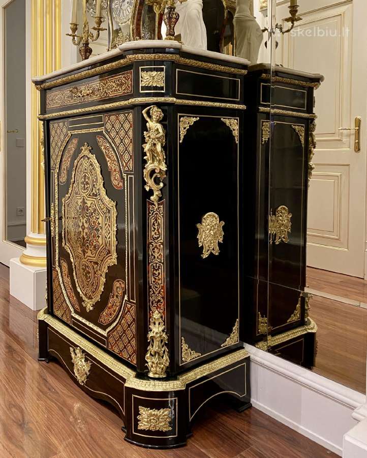 Antikvarinė "Charle Boulle" stiliaus komoda - nuotraukos Nr. 2