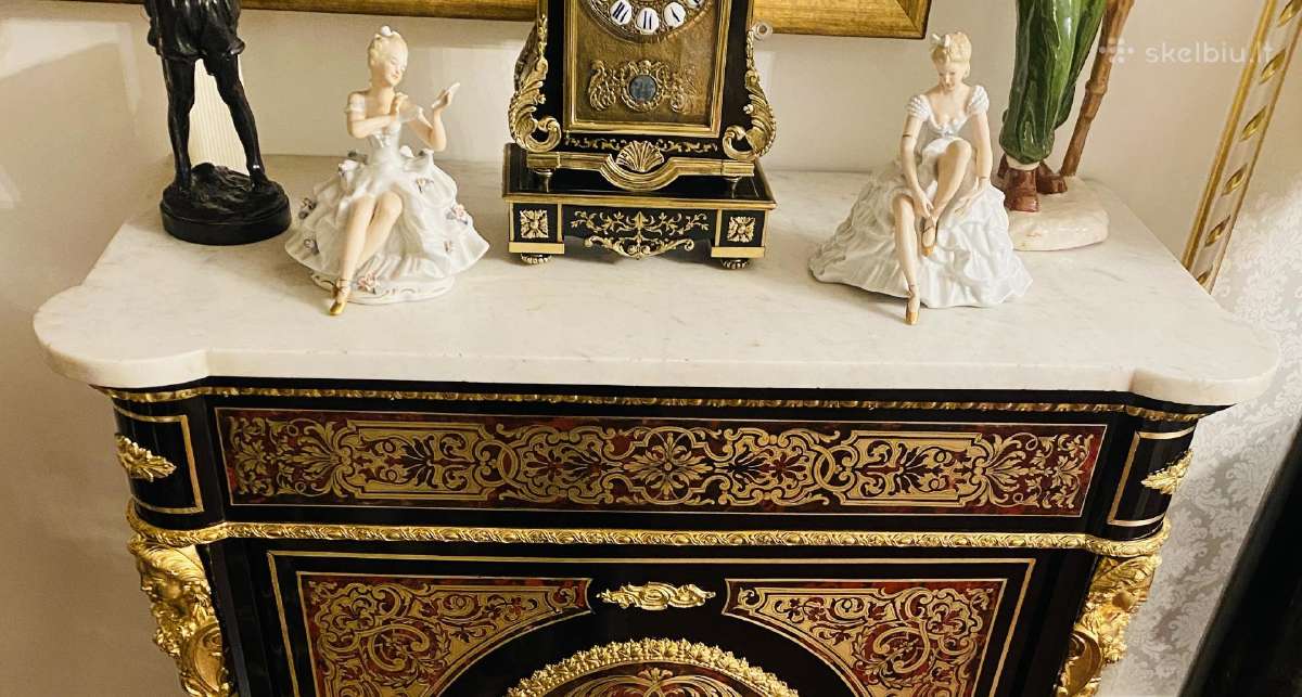 Antikvarinė "Charle Boulle" stiliaus komoda - nuotraukos Nr. 5