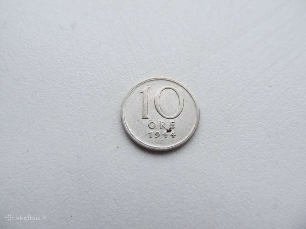 10 ore , Švedija ,1944, 1946 sidabras
