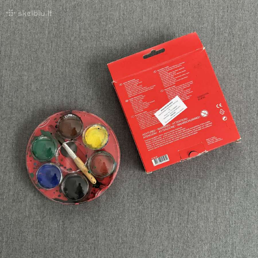 Akvareliniai dažai Faber-castell, 6 spalvų - nuotraukos Nr. 2