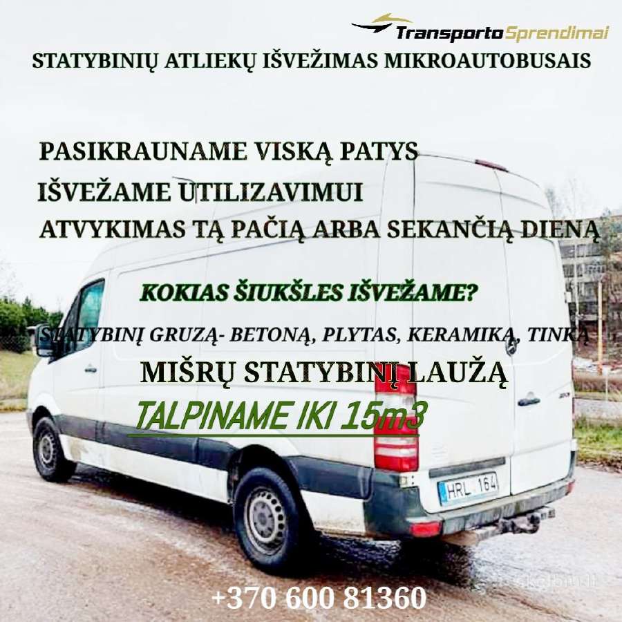 Statybinių šiukšlių išvežimas, žaliųjų atliekų sur - nuotraukos Nr. 3
