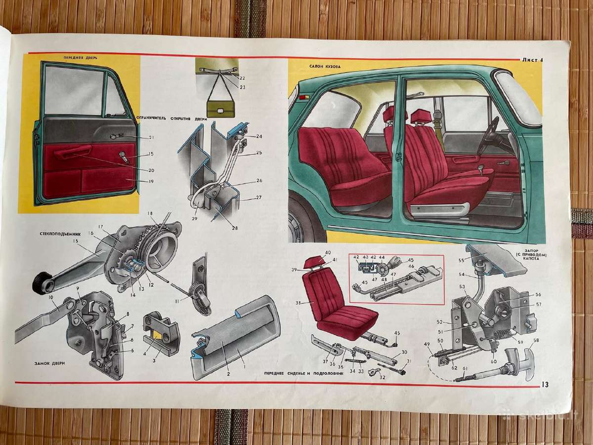 Moskvič automobilio albumas, 1982 m. - nuotraukos Nr. 3