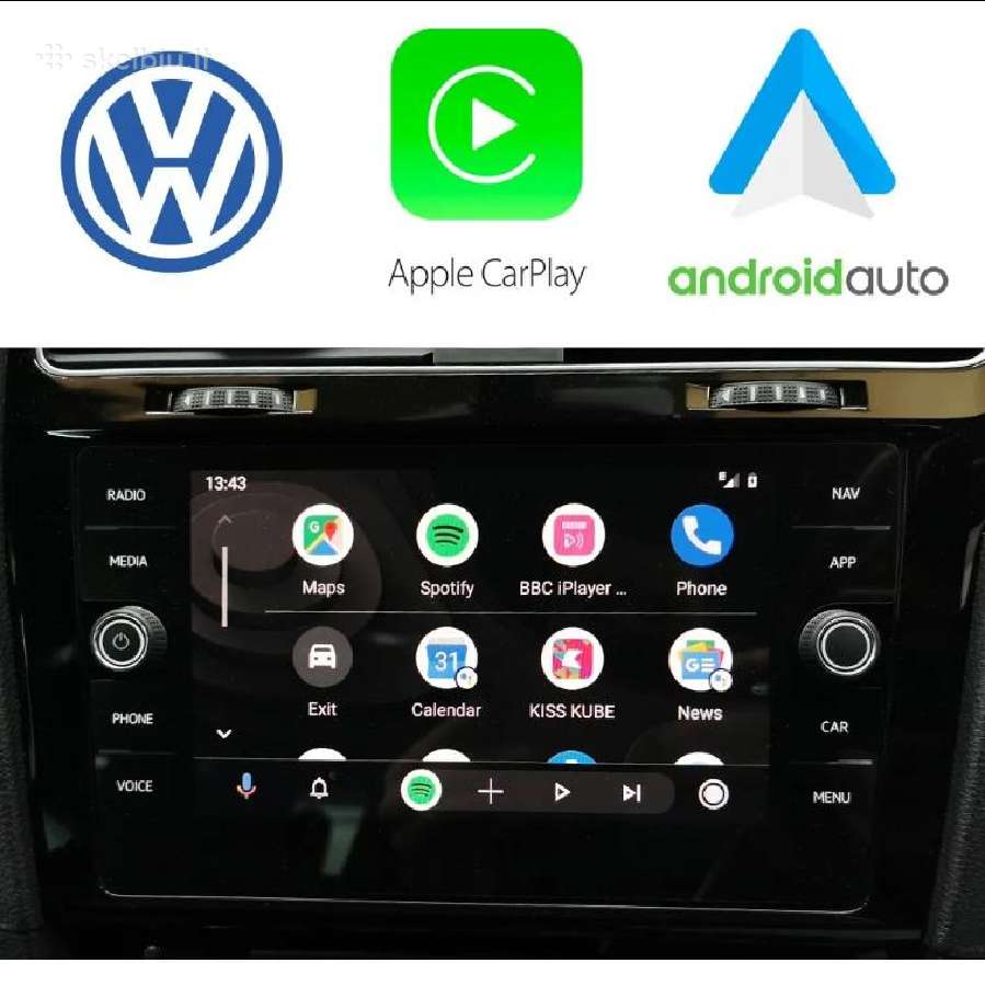 Carplay, Android Auto aktyvacija į Mib2 Vw , LCD - nuotraukos Nr. 2