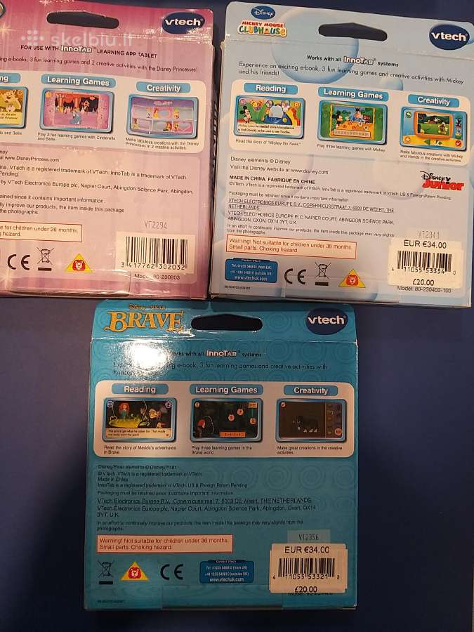 Vtech Innotab 2 vaikiskas kompiuteris, plansete - nuotraukos Nr. 3