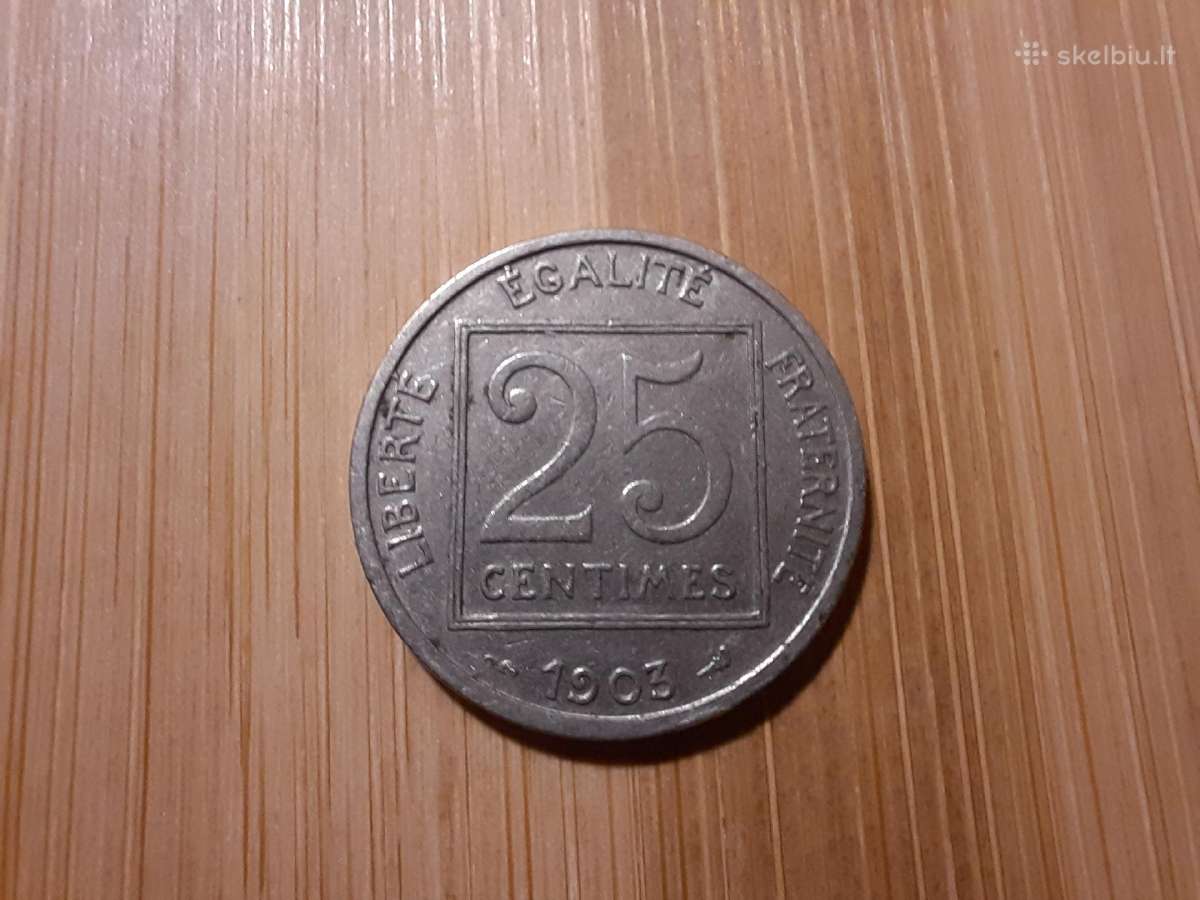 25 sentimai 1903 Prancūzija