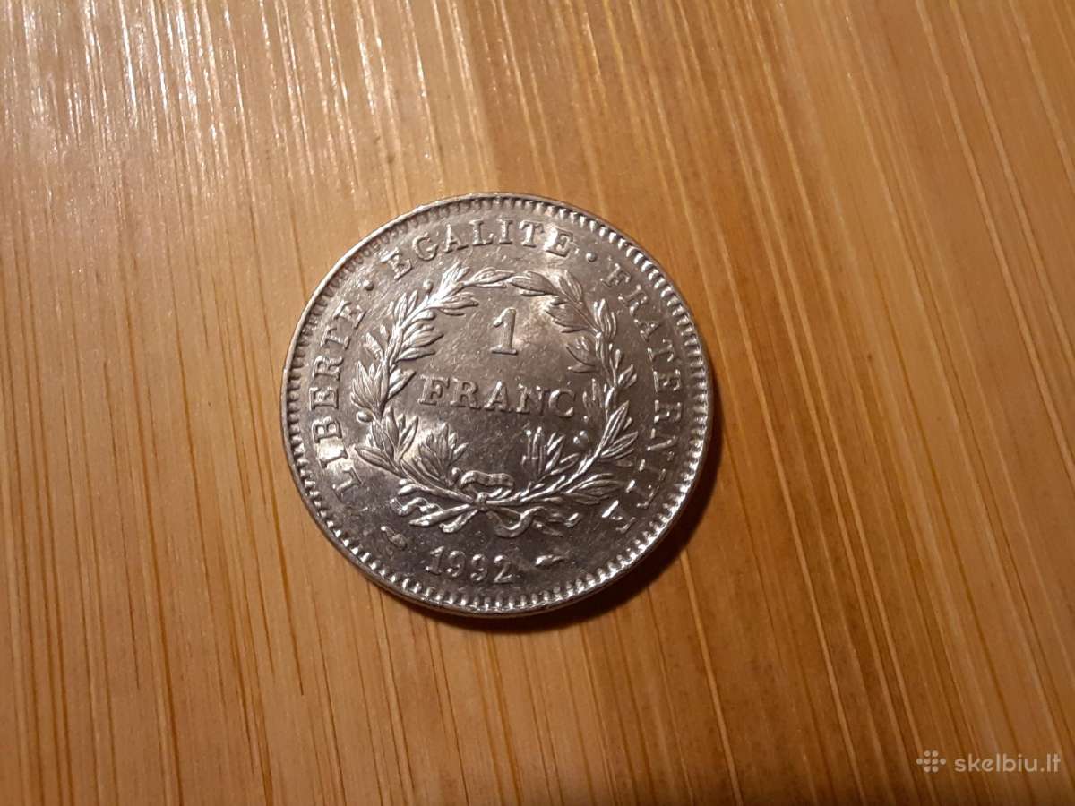 1 frankas 1992 Prancūzija