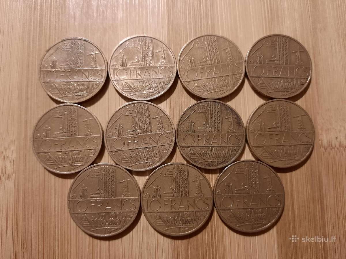 10 frankų rinkinukas 1974-1984 Prancūzija - nuotraukos Nr. 2