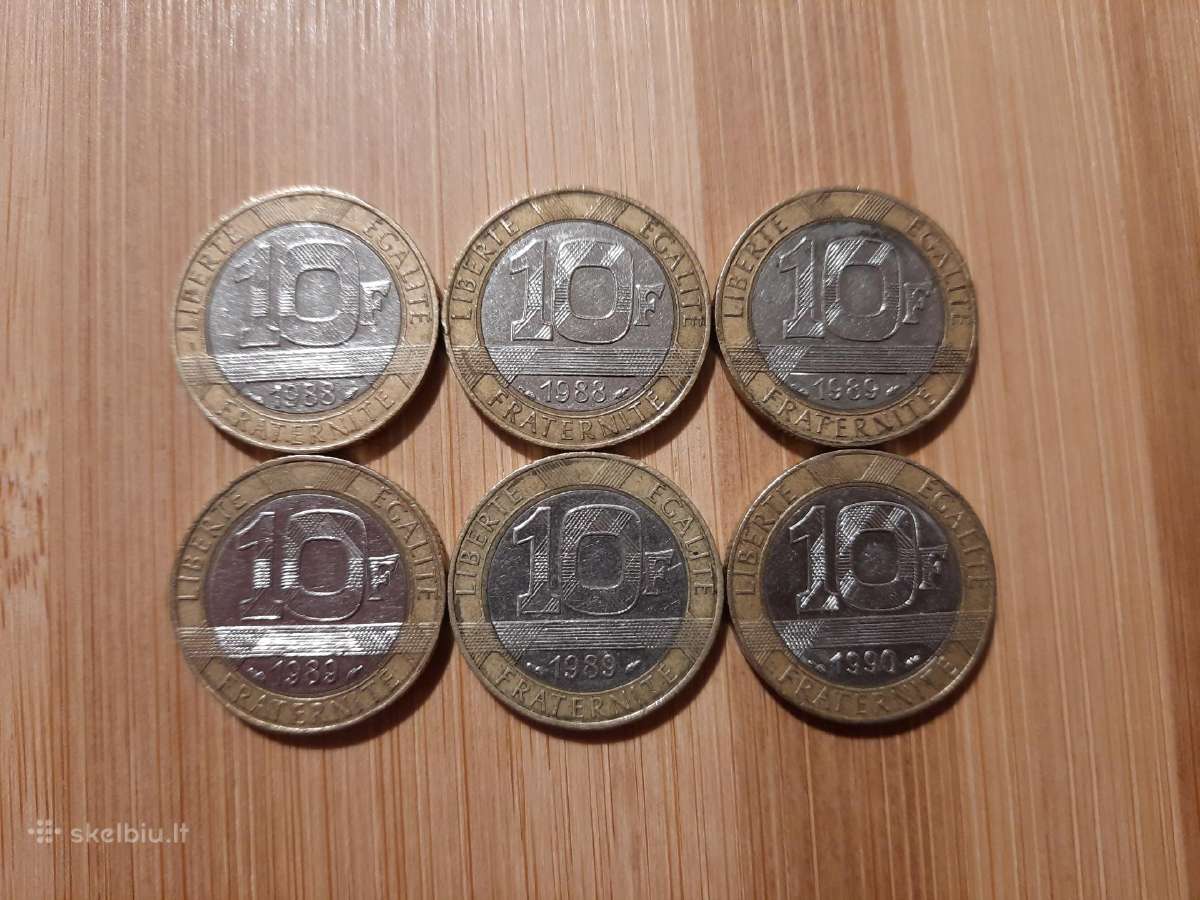 10 franku rinkinukas 1988-1990